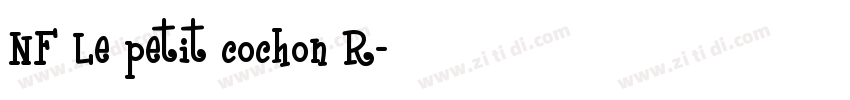 NF Le petit cochon R字体转换